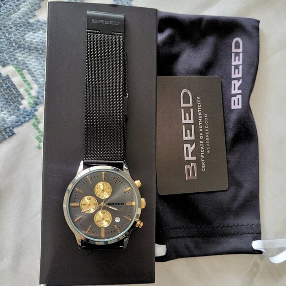 Breed Men's Espinosa Chronograph Mesh Bracelet Watch - Picture 7 of 7
